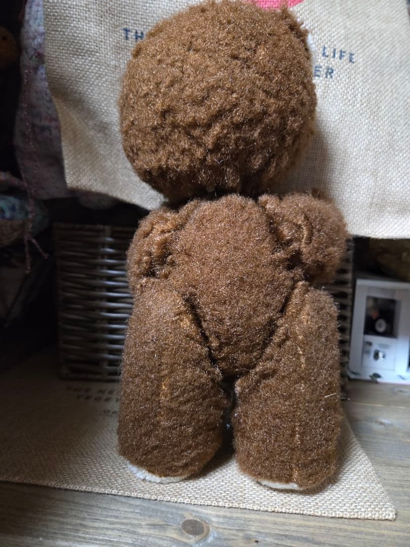 DDRベア　ポンチ目　アンティークテディベア
