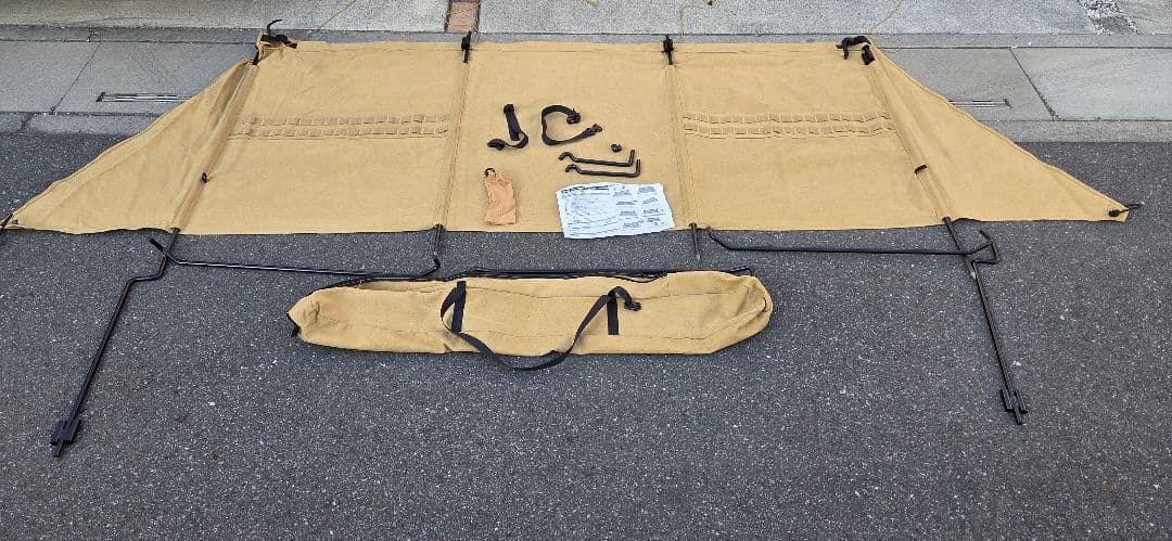 クイックキャンプ　QUICKCAMP 焚火陣幕　大焔　サンドウィンドスクリーン