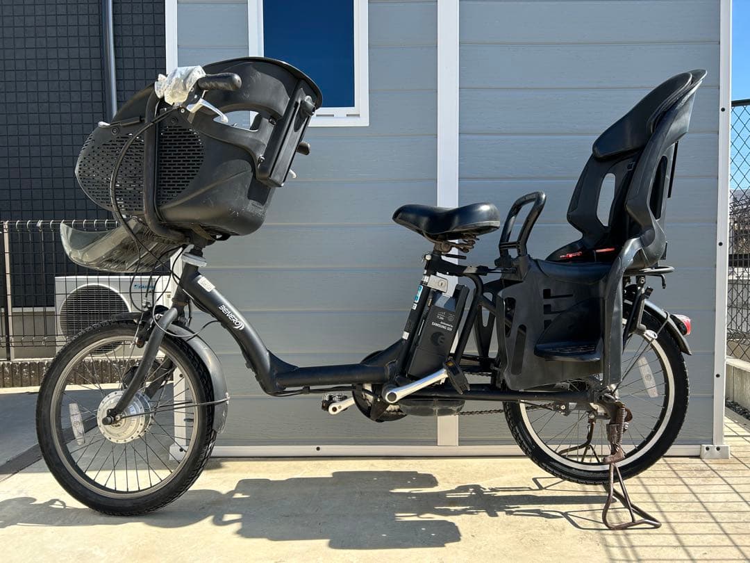 最終値下げ❗️アシスト自転車 チャイルドシート付き ブラック 引き取り限定❗️