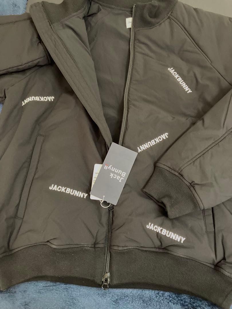 新品 ジャックバニー ポリエステル ストレッチタフタ 中綿ブルゾン(5)L/黒