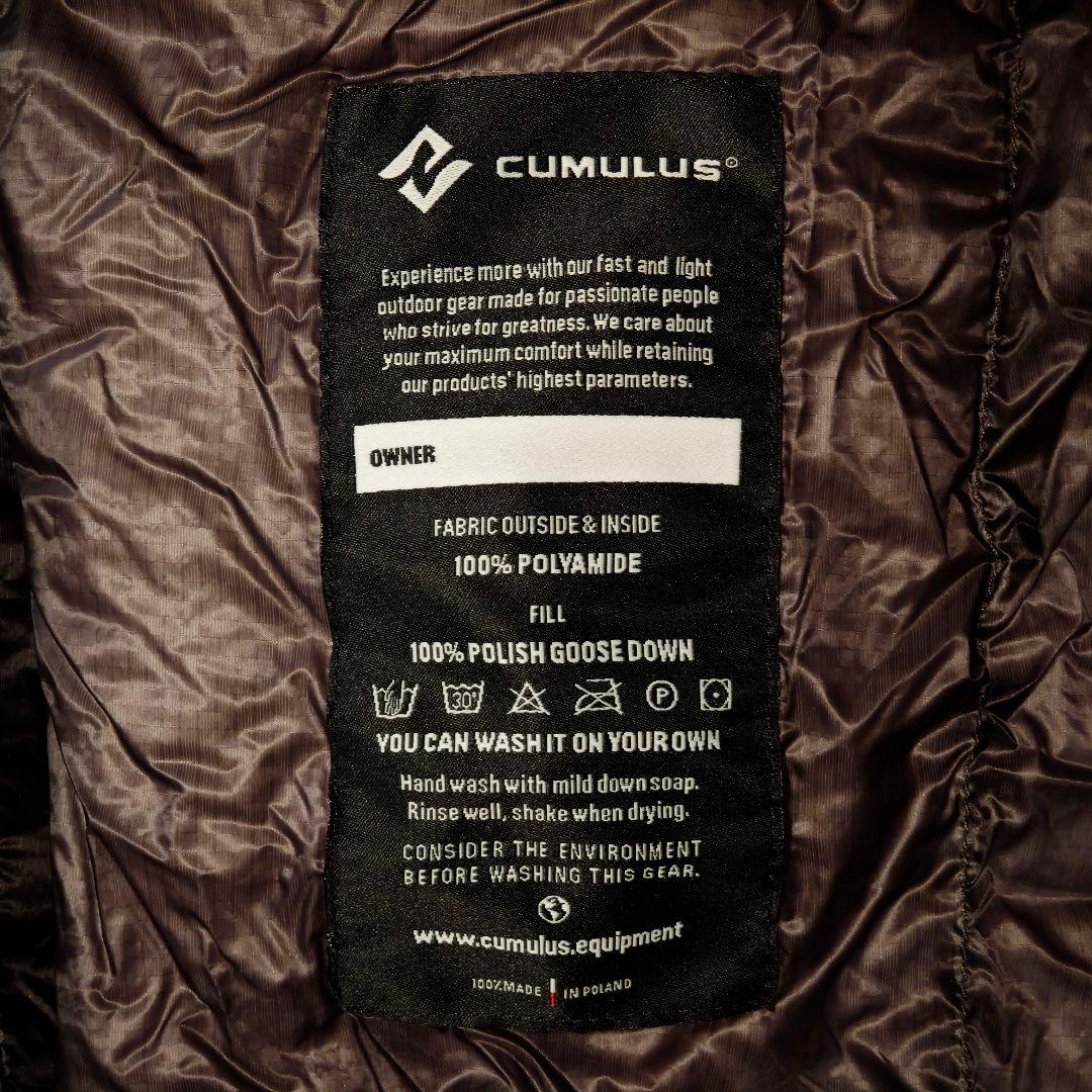 未使用 希少 CUMULUS キュムラス SELVA120 ダウン シュラフ