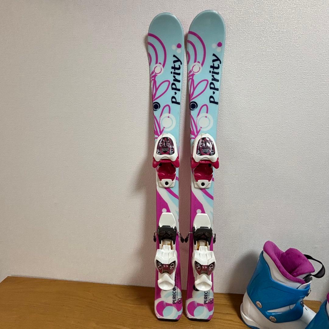 ジュニアスキーセット　PURECONSCIOUS 90cm 20-21.5cm