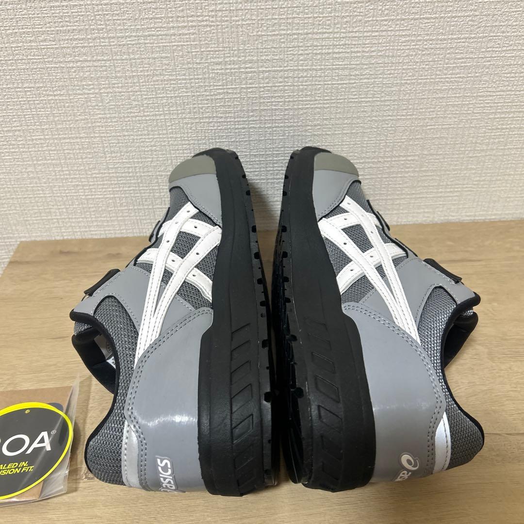安全靴 アシックス ウィンジョブ CP209 グレー×ホワイト　26.5