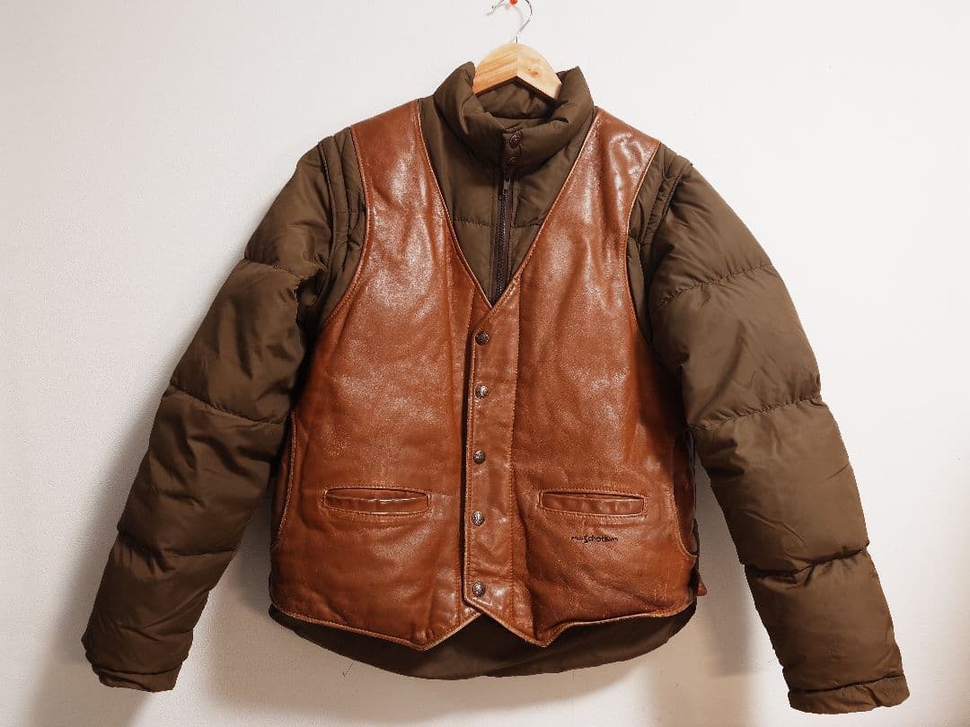 ぱ*ー様 80年90年代 ショット SCHOTT DOWN 2WAYダウンジャケ