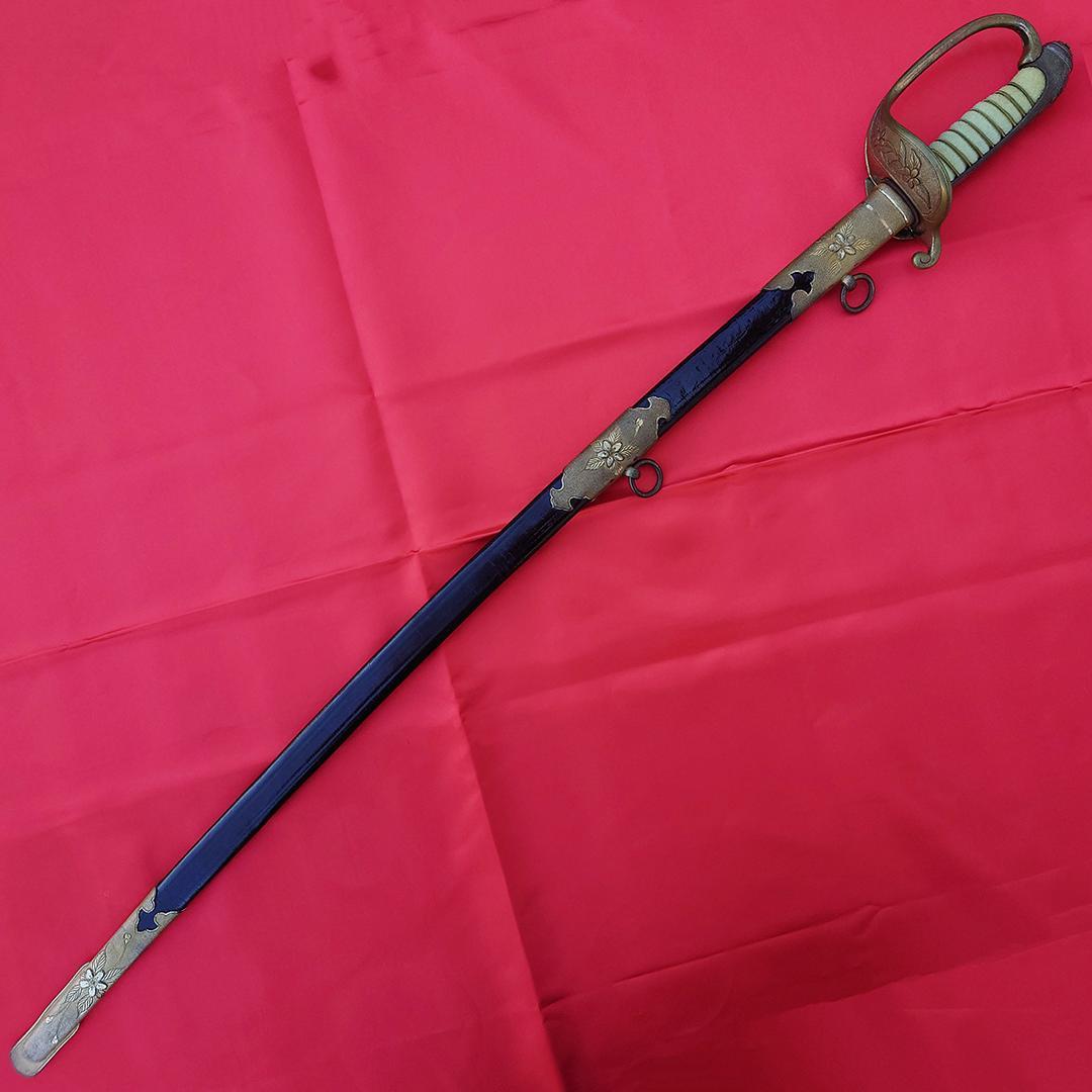 日本軍 海軍 士官用 指揮刀 儀礼刀 サーベル 刻印 当時物 模造刀