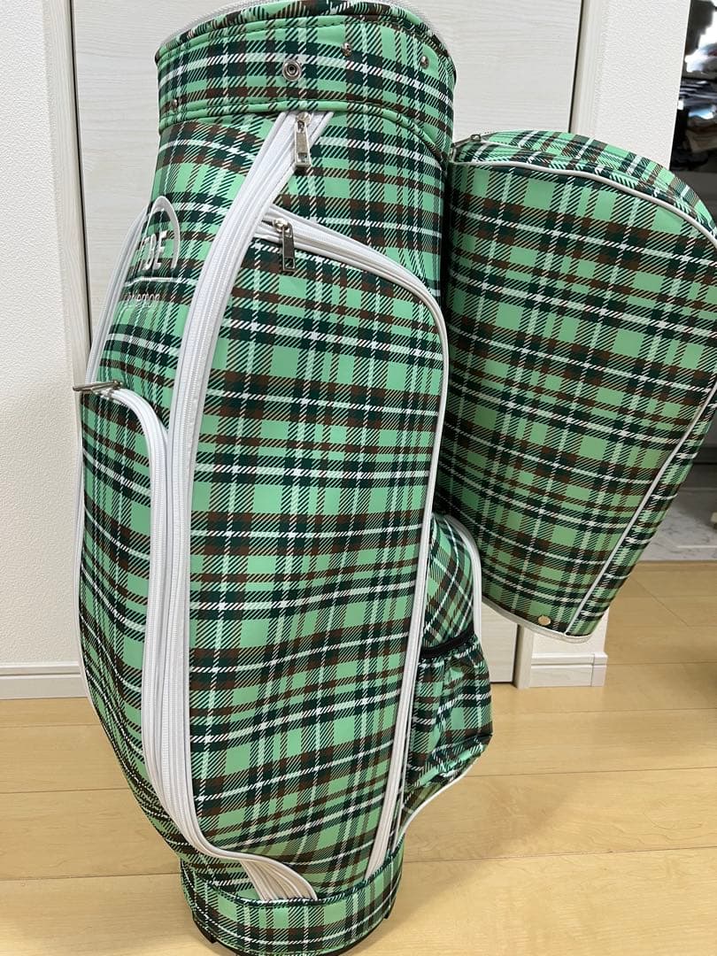 【未使用】飛衛門 キャディバッグ グリーン 9.5型 ユニセックス