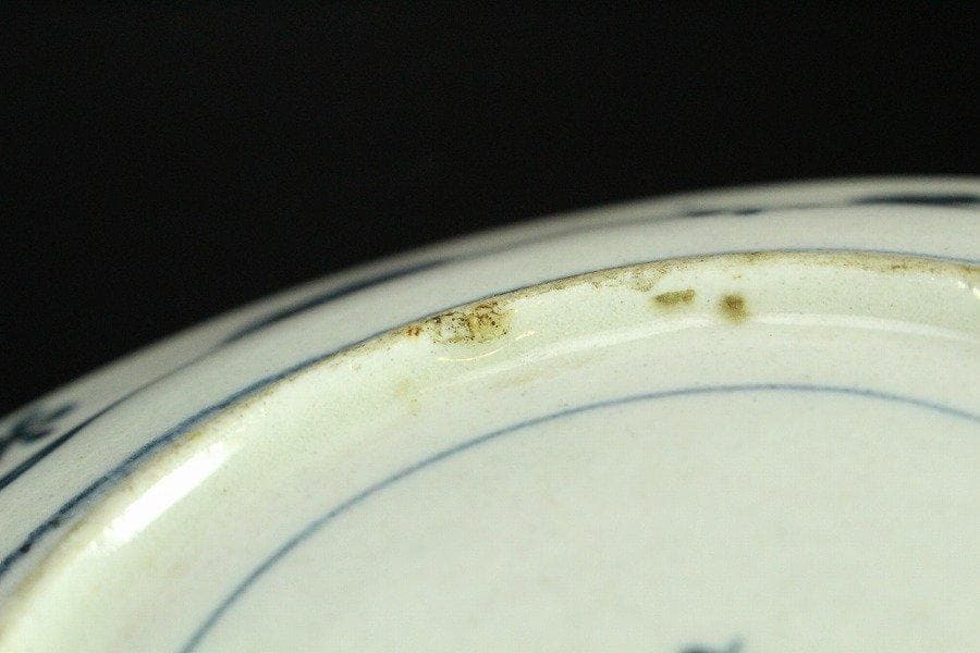 古伊万里 唐草丸散紋 皿 六件 φ16.5cm 旧家蔵出