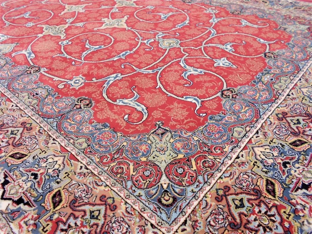 144万ノット！高密度織、本場イラン産 絨毯！150×225cm-201501