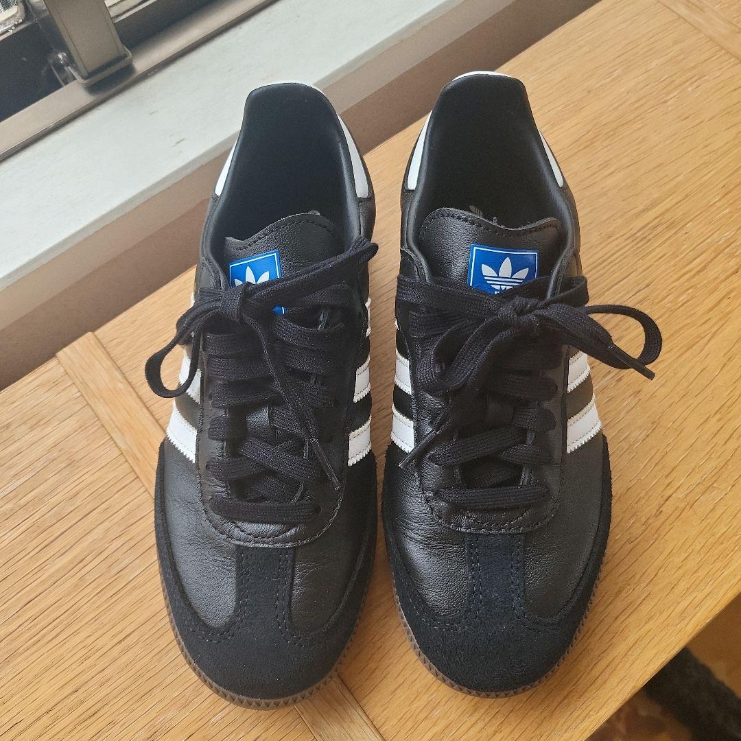 adidas Samba ブラック/ホワイト シューズ 23.5センチ