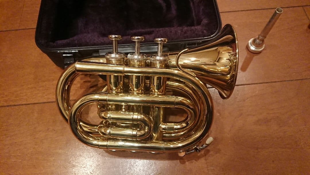 J.マイケル ポケットトランペット 純正ハードケース付き