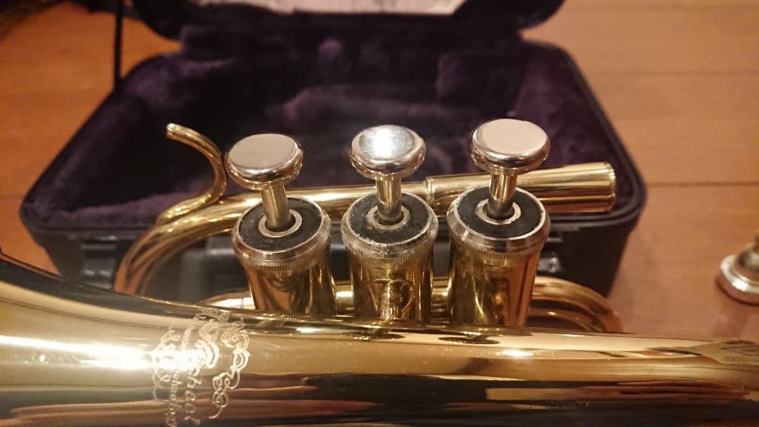 J.マイケル ポケットトランペット 純正ハードケース付き