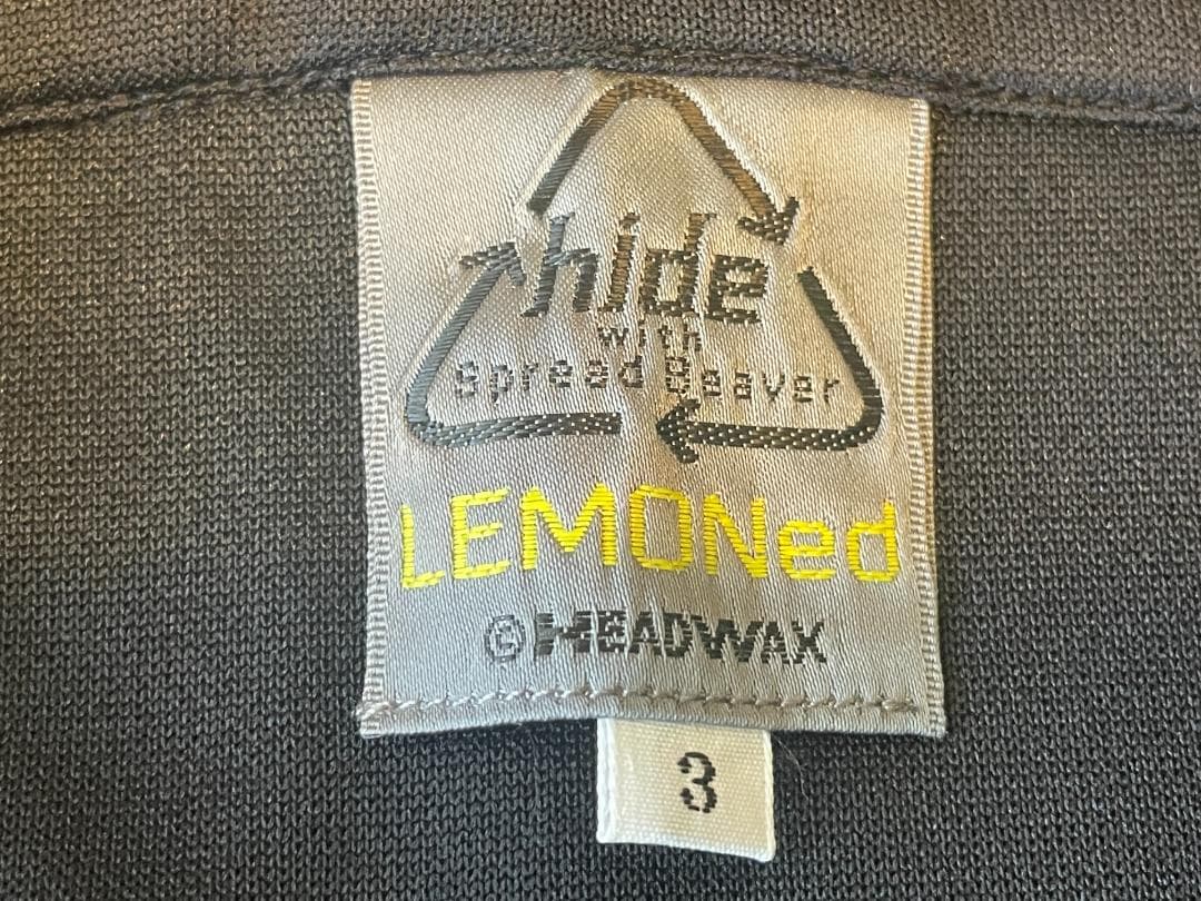 正規品　サイズ3　hideサイドカーブジャージ　ブラック　LEMONeD