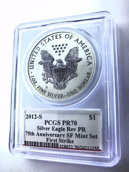 【PCGS最高鑑定】2012 イーグル銀貨