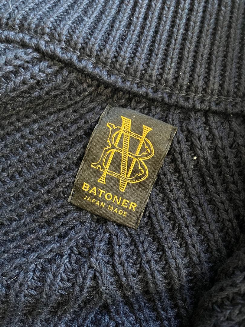 BATONER バトナー ハーフジップ ニット