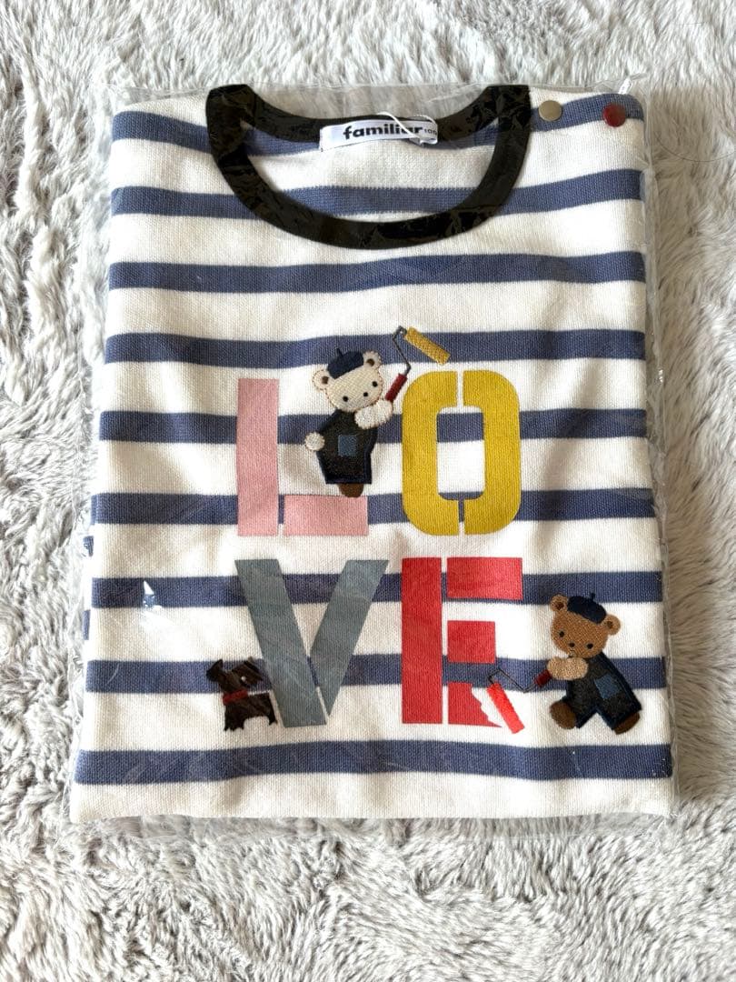 ファミリア　1月新作Tシャツ　新品タグ付き未開封　100サイズ