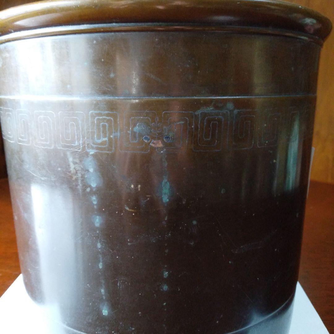 銅製　火鉢　昭和初期　アンティーク　骨董品　昭和レトロ