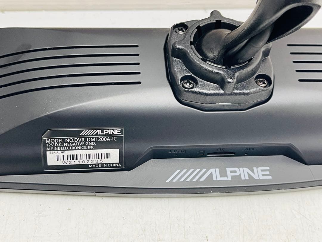 ALPINE ドライブレコーダー搭載 ルミラー DVR-DM1200A-IC