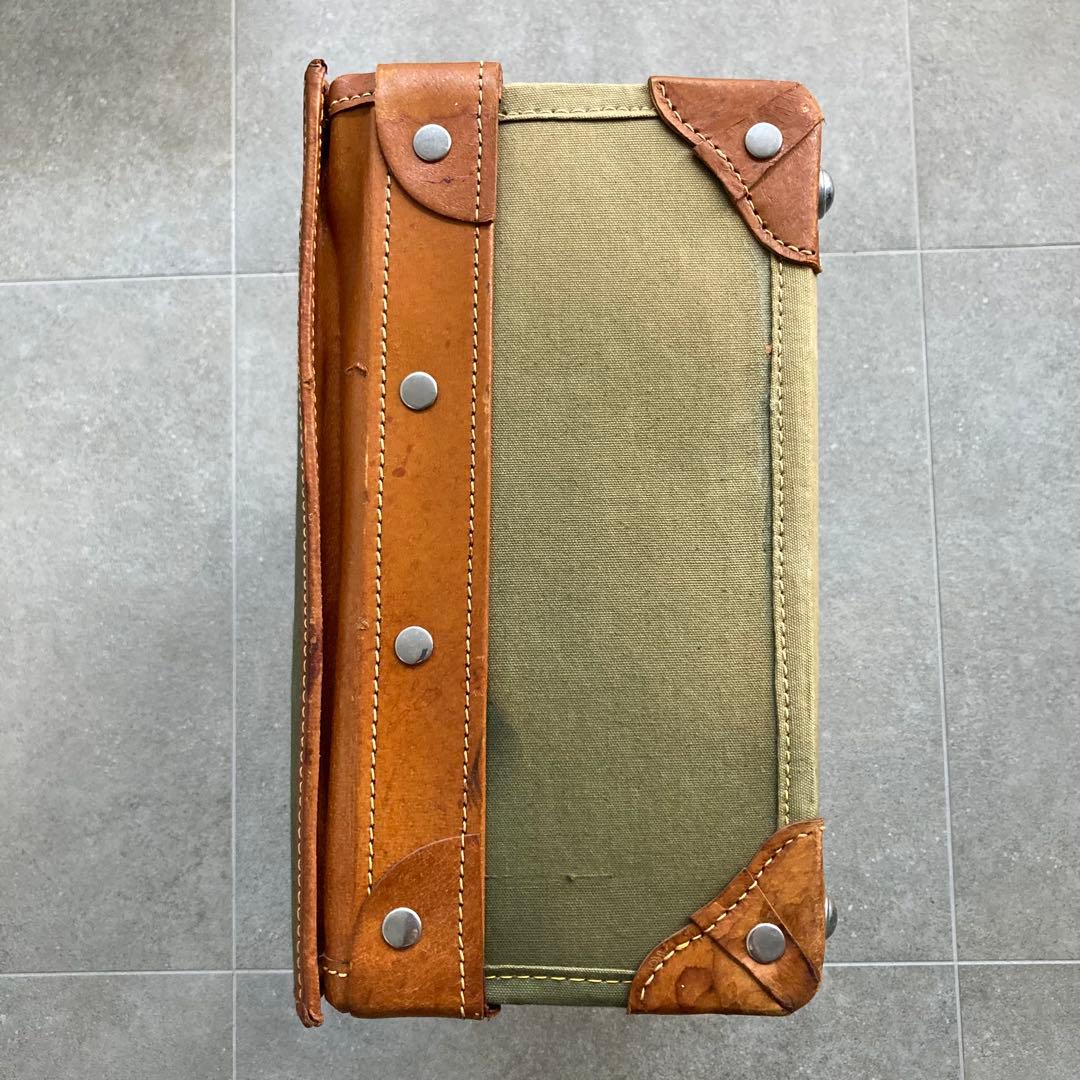 ヴィンテージ トランクケース トランクバッグ レトロ雑貨 古道具 グリーン