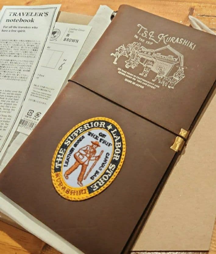 TSL倉敷 カスタム トラベラーズノート レギュラーサイズ ブラウン 茶