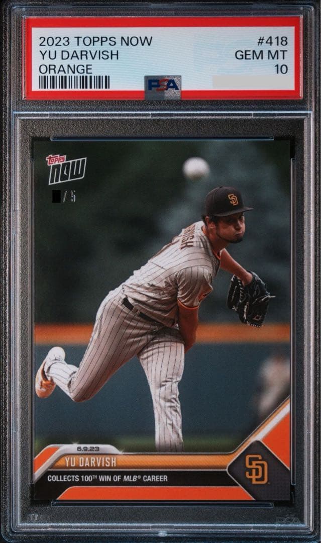 PSA10 鑑定済 Topps now MLB ダルビッシュ カード シリアル