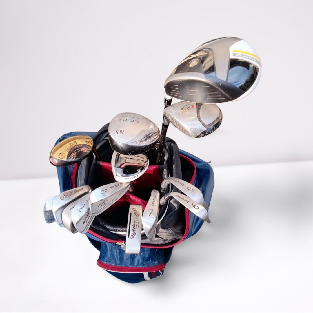 初心者オススメ☆中古メンズゴルフクラブセット14本 ゴルフボール ゴルフティー付