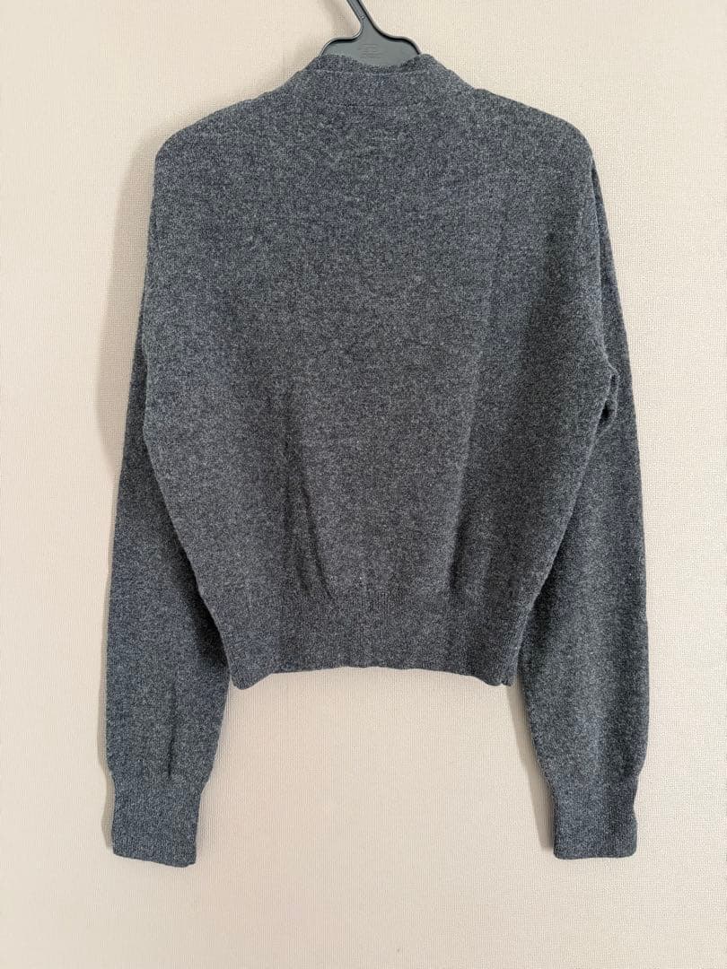 トップス venica Double collar wool knit cardigan