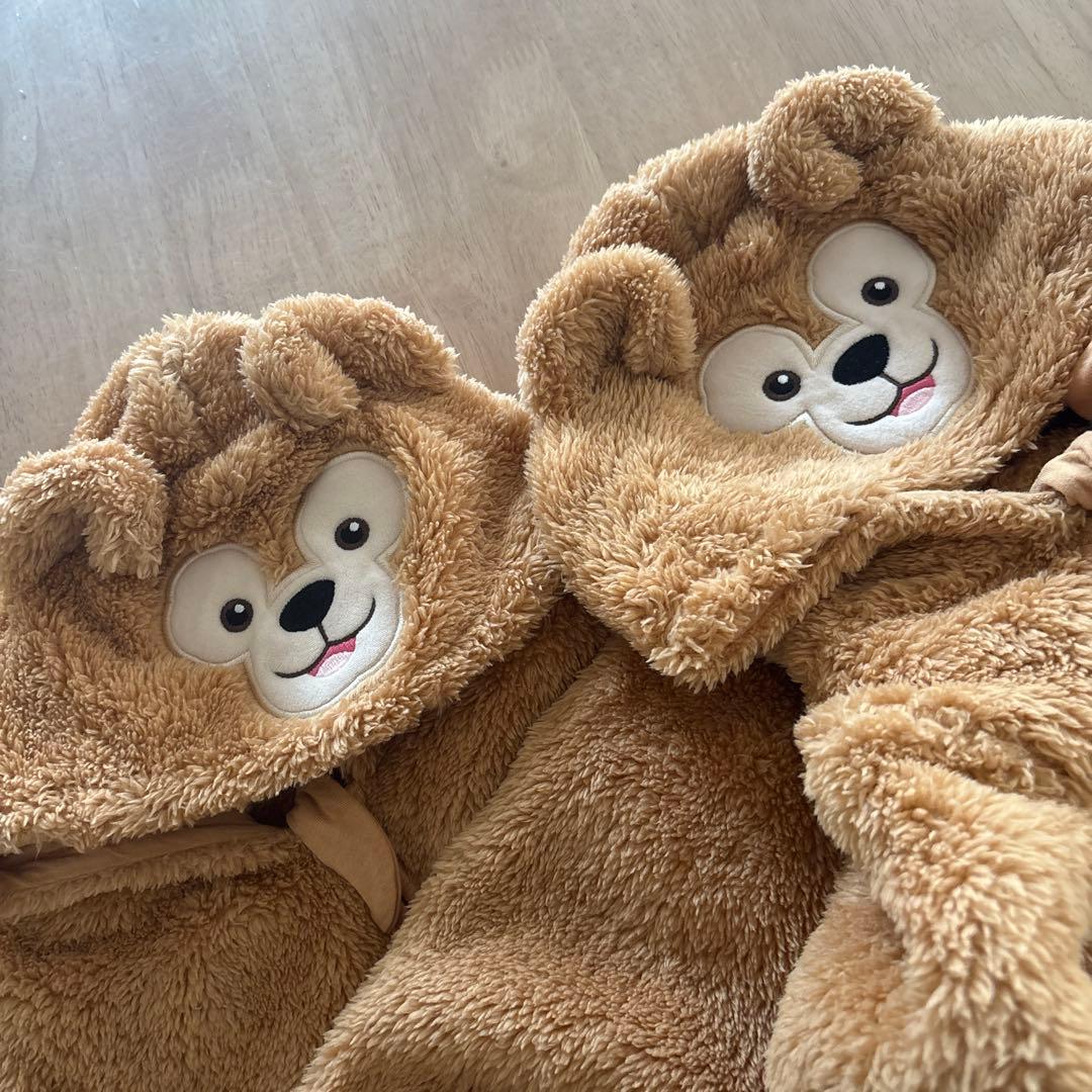 双子　【公式】ダッフィー 着ぐるみ　カバーオール90cm