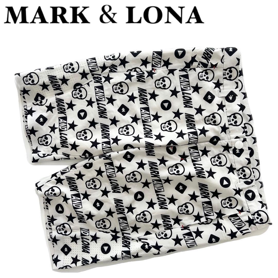MARK&LONA マークアンドロナ　ショートパンツ　ズボン　メンズ　総柄　ロゴ