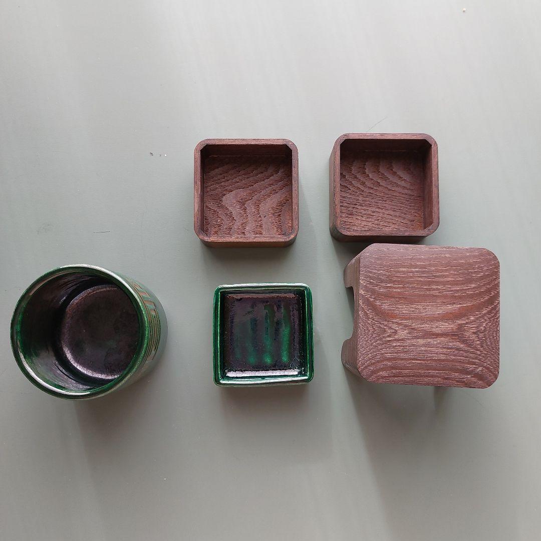 茶道具　表千家　七事式　香盆（桑）　聞香炉　重香合　香道具セット