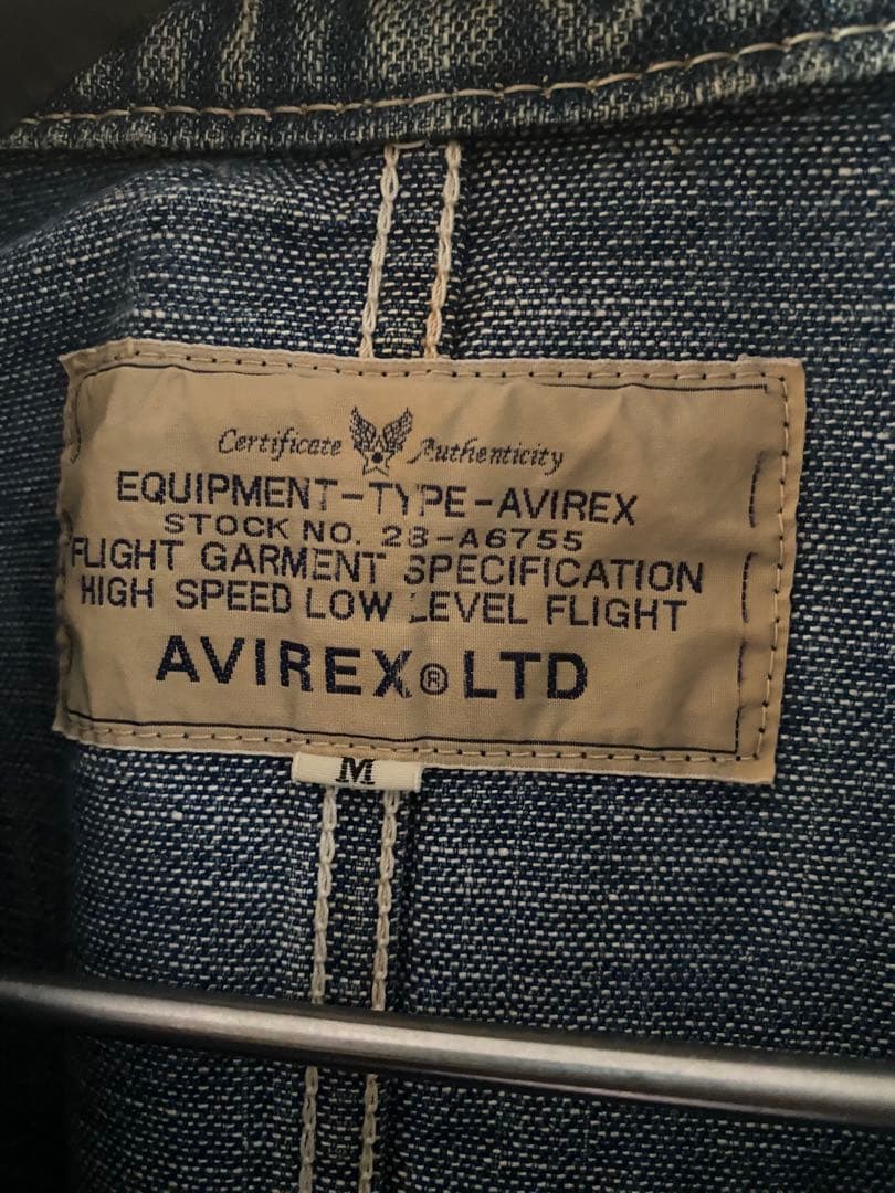 AVIREX デニムオーバーオール・つなぎ　Mサイズ