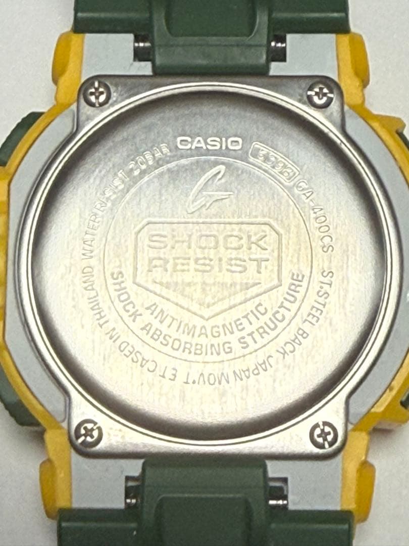 G-SHOCK GA-400CS イエロー/グリーン
