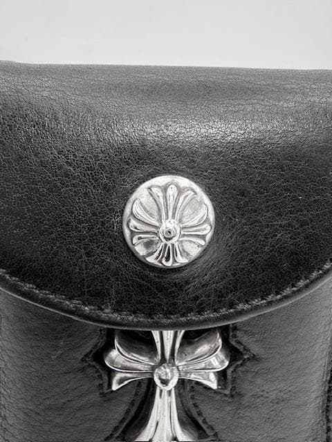 CHROME HEARTS シガーケース 正規品 CHクロス革【メンテ済】