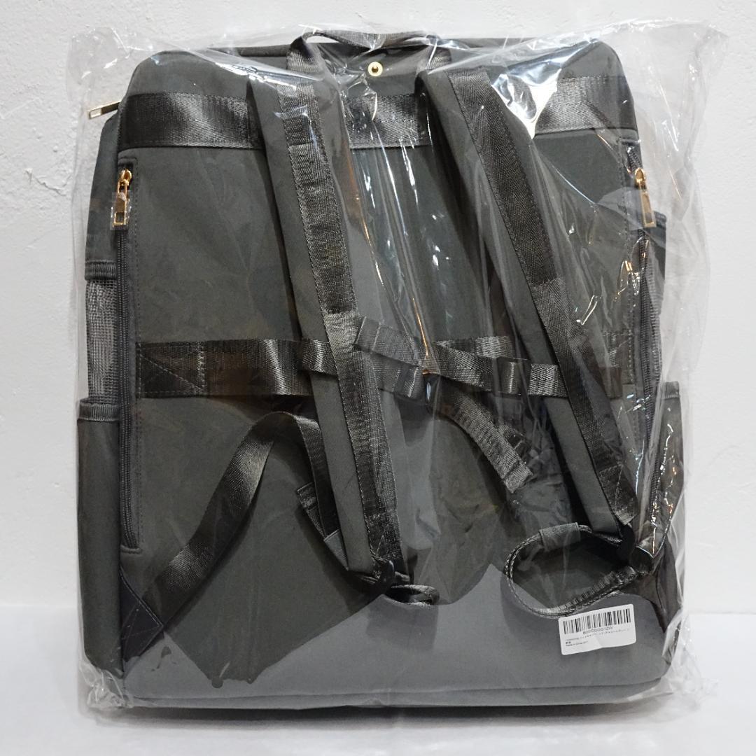 【新品】犬リュック バックパック ペットキャリー Lサイズ耐荷重10kg グレー