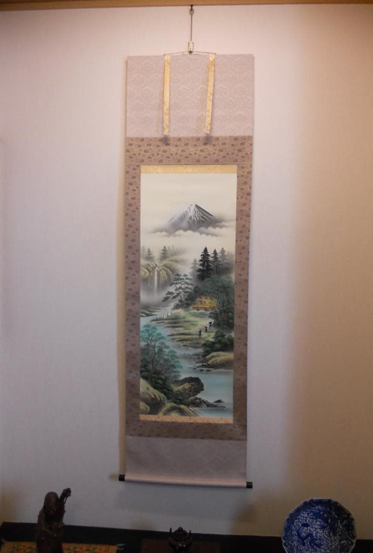 掛け軸 池田陽山 大三元 絹本 希少 軸装 茶道具 掛軸 美品 です。