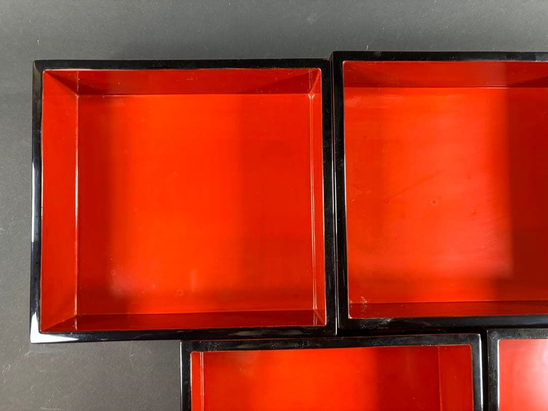 セール　重箱　漆器　五段重　お正月　曙塗　輪島