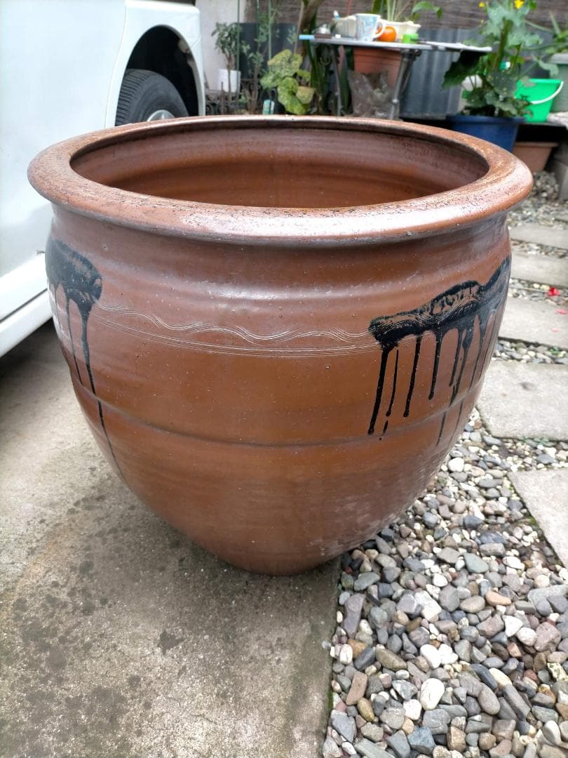 ◆【 大地主・旧家土蔵品 】 ◆ 《 　古 品　壺　 》◆T0201