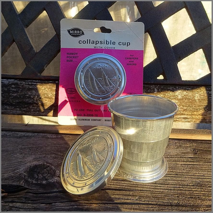 60’s MIRRO★折り畳みカップ ビンテージ ミロ デッドストック