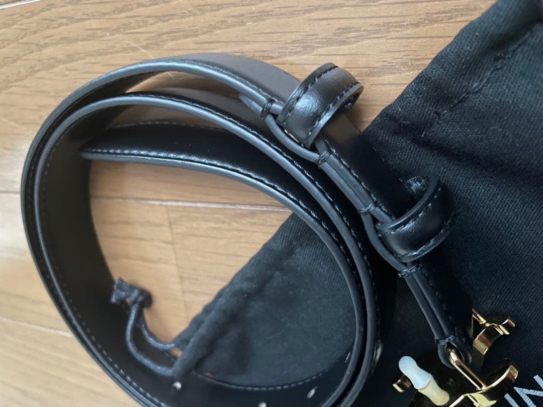 CELINEベルト トリオンフ カーフスキンブラック 63、64㎝75㎝〜80