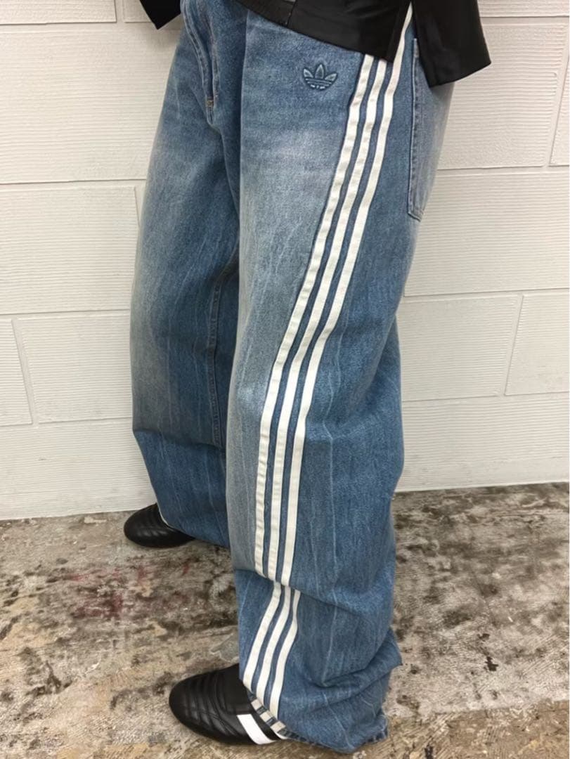 32新品】Adileniumシーズン3 ルーズフィット デニムパンツ インディゴ