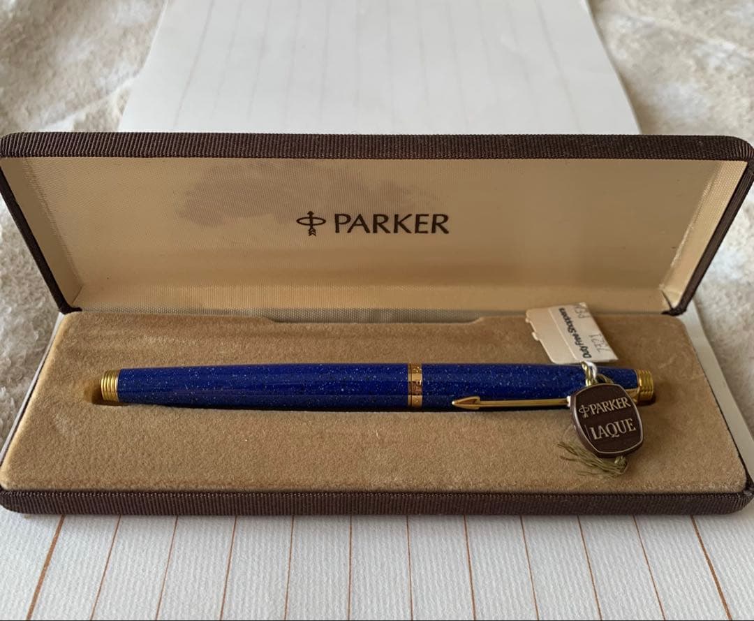 希少 Parker（パーカー）75 LAQUE ブルー 万年筆