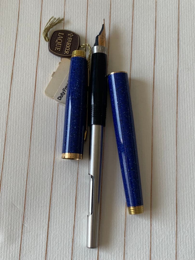 希少 Parker（パーカー）75 LAQUE ブルー 万年筆