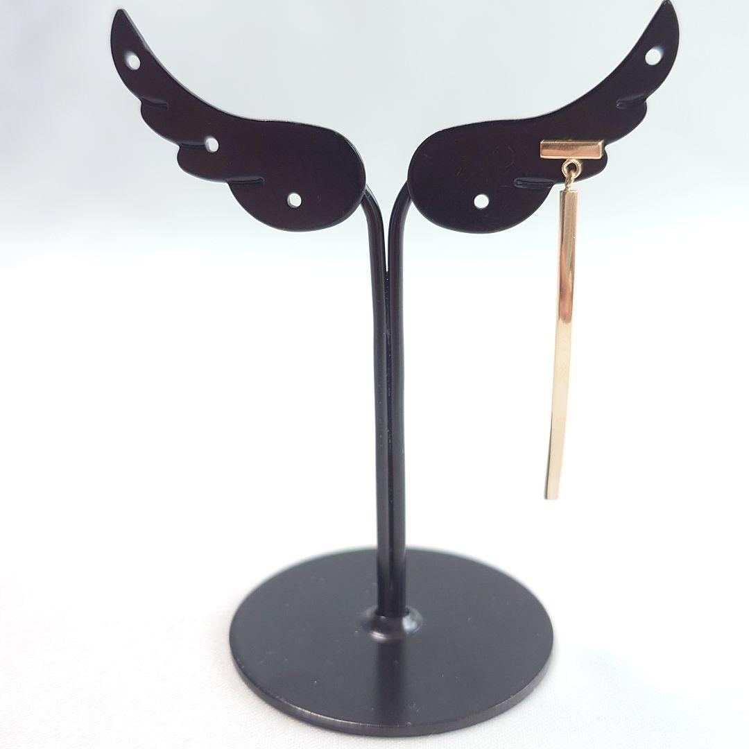 【新品仕上げ】ティファニー K18YG Tワイヤー バー ピアス 片耳用6789