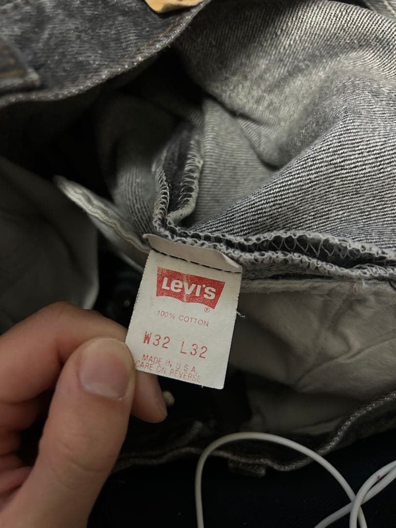 90s levi's 501 ブラック 先染め アメリカ製