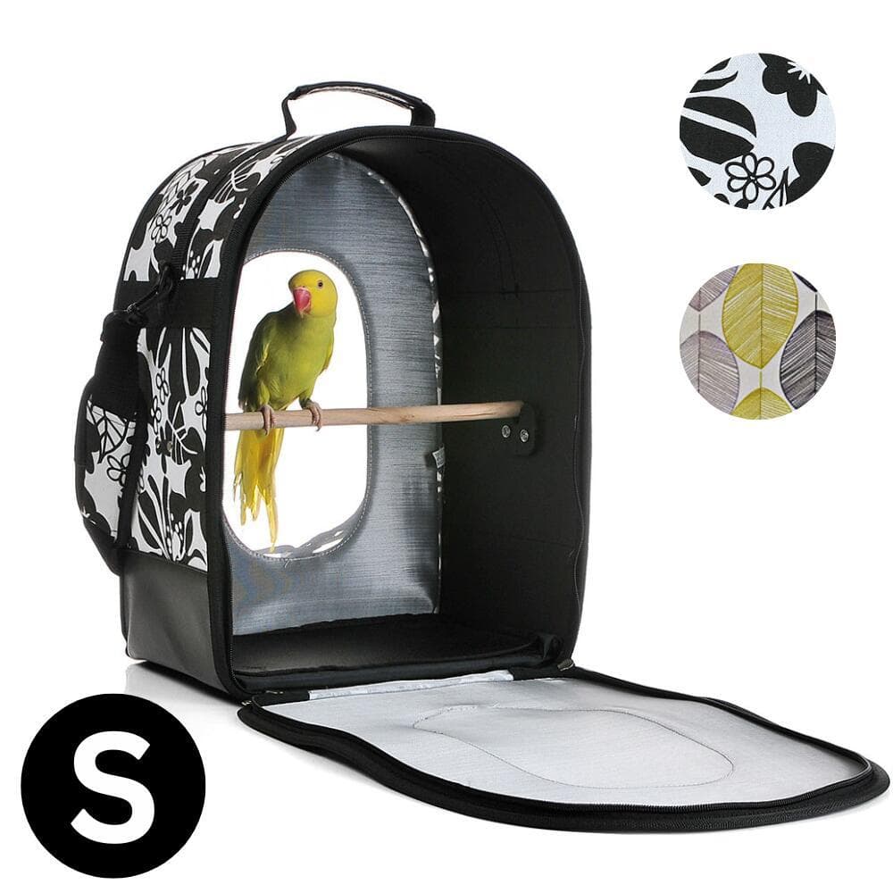 [ブラック/S] バードキャリー 鳥籠 Sサイズ ブラック 鳥用キャリー