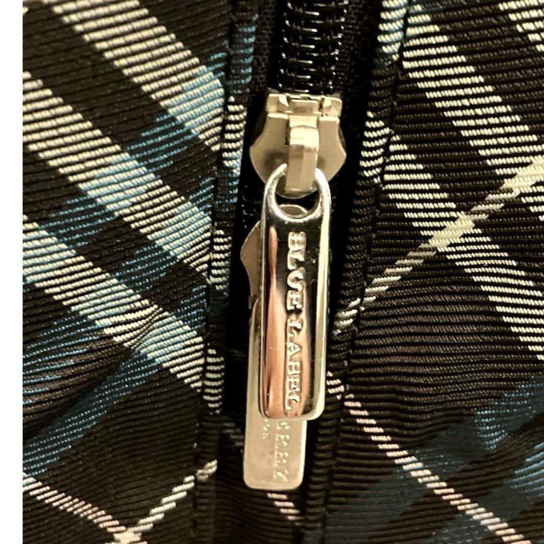 【美品】バーバリーブルーレーベル ハンドバッグ ノバチェック レザー ナイロン