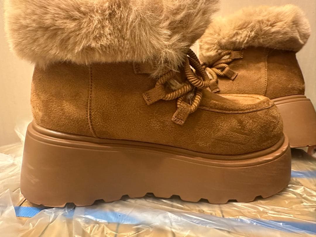 ロデオ フェイクムートンショートブーツ