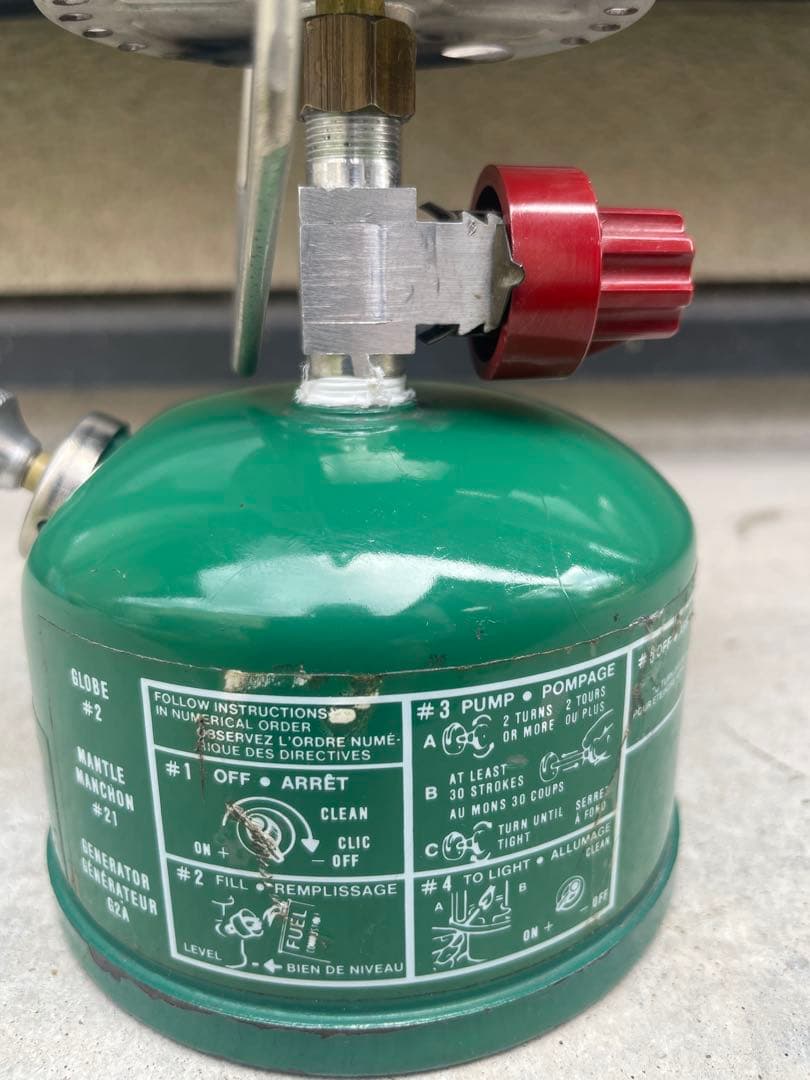 コールマン222A EASI-LITEランタン　1983年2月製造人気のカエル色