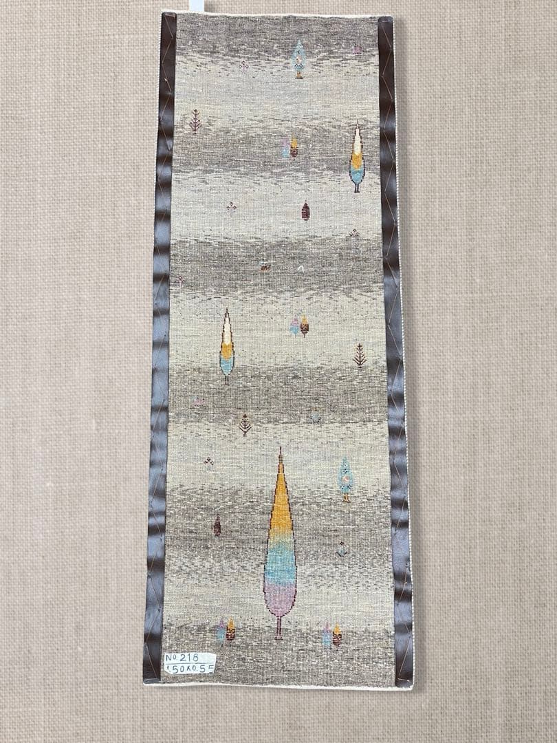 ギャッベ　カシュクリ ゾランヴァリ　手織り　ペルシャ　約50x150 ランナー