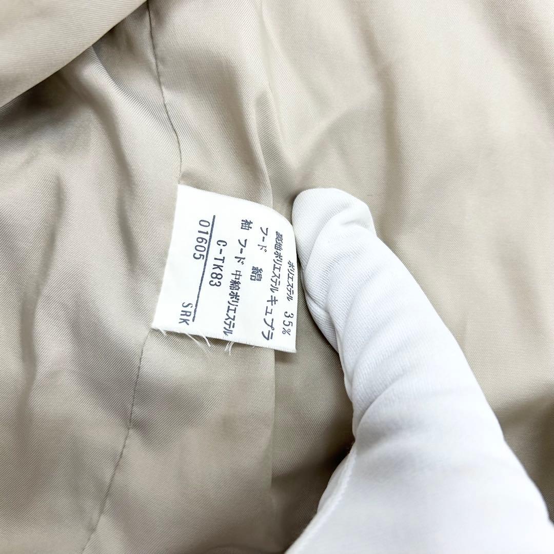 Burberry フード付ダウンライナーコート ノバチェック メンズＬ　ベージュ