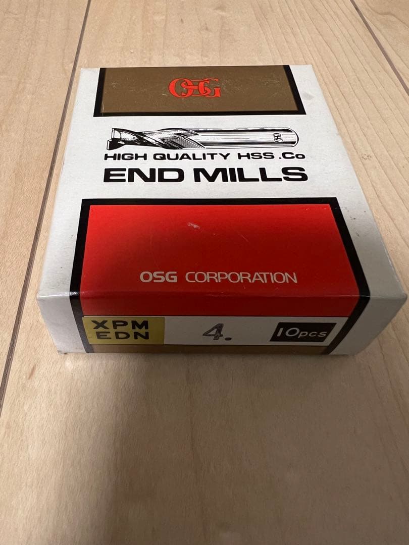 (新品)OSG ハイスエンドミル XPM-EDN２刃 刃径４ｍｍ 10本